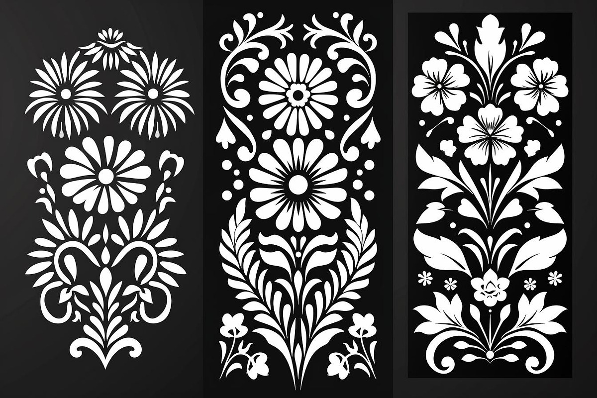 Ornate Floral Laser Cut Pattern Bun, an Object Graphic by balal (Photo 11 of 11)