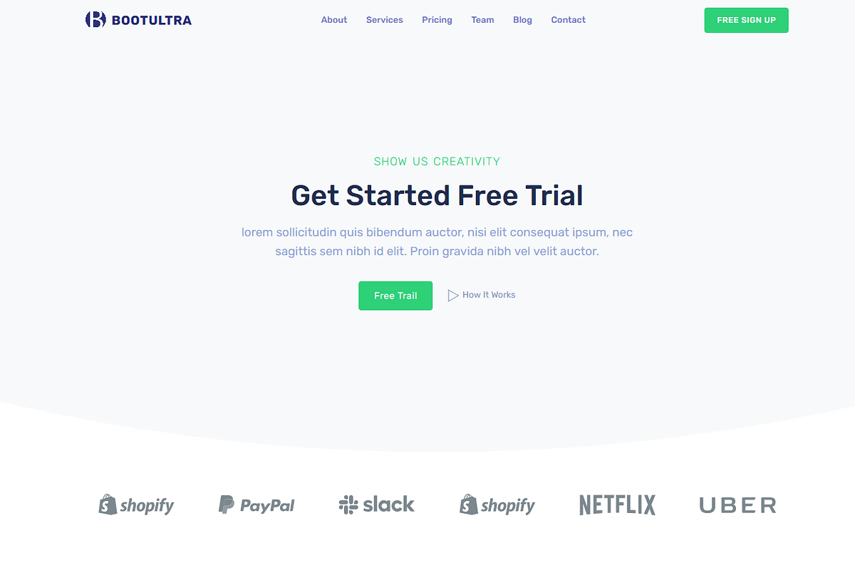 Bootultra - Landing Page Template, a Landing Page Template by Script Eden (Photo 10 of 11)