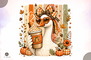 Preppy Fall Goose PNG,Coquette Fall, a Seasonal Illustration by Libby Wishes (Thumbnail 1 of 3)