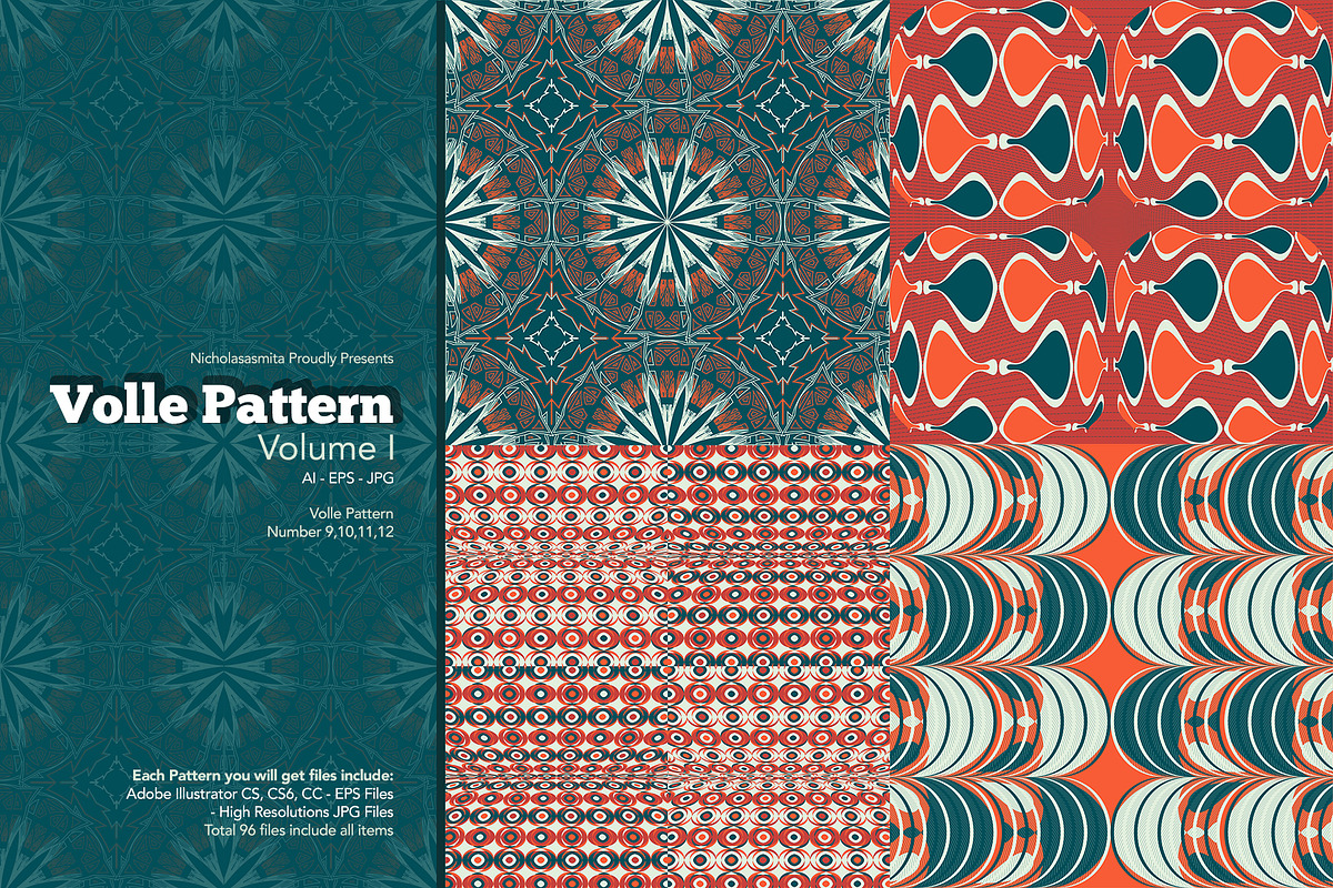 Volle Pattern Volume I, a Pattern Graphic by nicholasasmita (Photo 4 of 13)