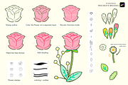 Procreate Kawaii Flowers Bundle, a Brush Add-On by Artbykimmyw (Thumbnail 6 of 8)