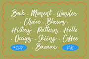 Corumi, a Script Font by graphicook (Thumbnail 6 of 10)