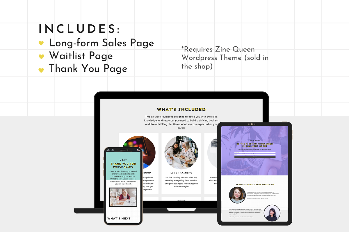 Bold Course Sales Templates, a WordPress Template by ltsdesigns (Photo 2 of 4)