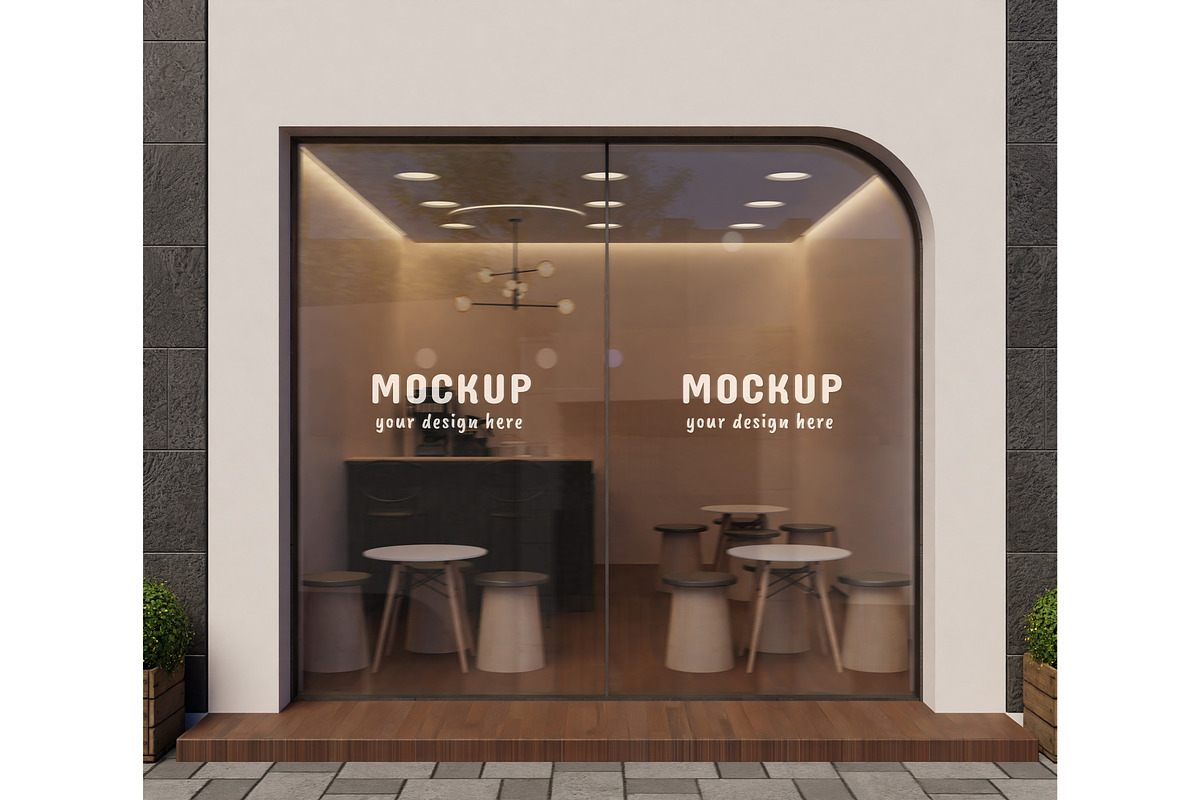 Signage & Storefront logo mockup, an Advertising Mockup by Mockthethics. (Photo 6 of 13)