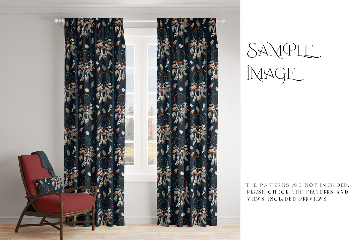 Pinch Pleat & Pencil Pleat Curtains, a Pens & Pencil Mockup by mock-ups (Photo 7 of 13)