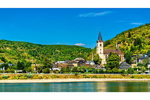 Lorch in the Rhine Gorge with St, an Architecture Photo by Leonid Andronov