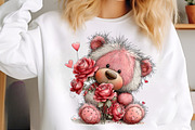 Teddy bear valentines day clipart, an Illustration by SinaCreation (Thumbnail 5 of 11)