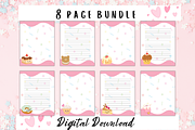 Sweet Treats Cute Stationery, a Stationery Template by Pixels N Bows (Thumbnail 2 of 4)
