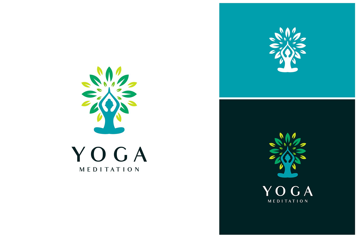 Yoga Meditation Nature Leaf Logo, a Branding & Logo Template by ika trisiana (Photo 1 of 2)