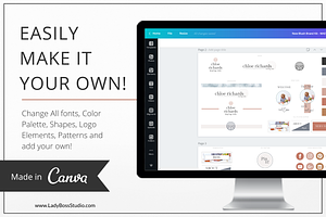 Website Branding Kit Canva Chloe