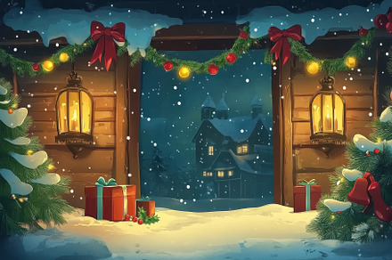 Christmas decoration seamless backgr, a Photo by Iftikhar Alam