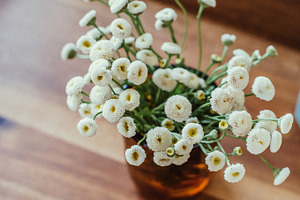 Styled White Wildflowers
