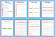 2025-26 Home Management Binder Canva, a Stationery Template by Designmela01 (Thumbnail 4 of 6)