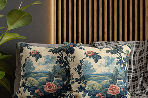 Colorful Toile de Jouy Pattern, a Pattern Graphic by elfy creative