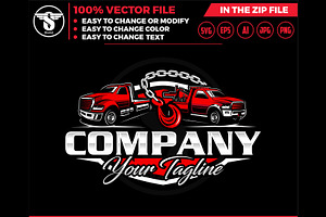 tow truck logo, a Branding & Logo Template by slLametDesigns