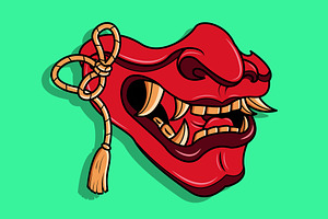 Oni Japanese Devil Mask 43