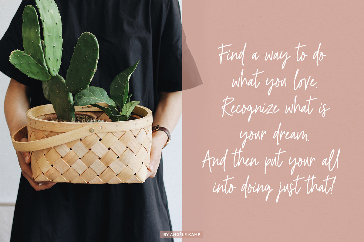 River Jade signature font & logos, a Script Font by Angele Kamp (Photo 4 of 10)