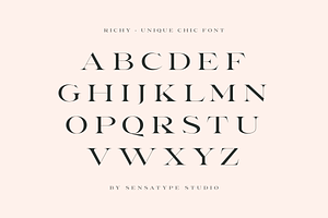 Richy - Unique Chic Font