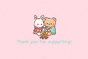Winter Romance animals clipart, an Animal Illustration by Blumensdiary (Thumbnail 7 of 7)