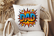 DAD Comic Style Sublimation PNG8, an Illustration by DreamCafeArt (Thumbnail 5 of 7)