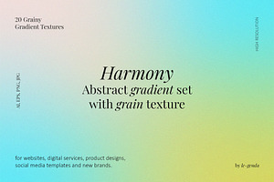 20 Harmony Gradients Set, a Texture Graphic by le-genda