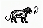 Beautiful Cheetah Silhouette Vector, an Illustration by Amazin_art (Thumbnail 11 of 21)