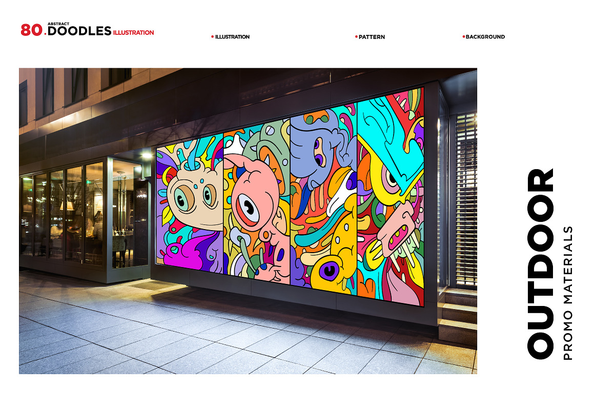 80 Cartoon Doodle Illustrations, a Decorative Illustration by singpentinkhappy (Photo 11 of 12)
