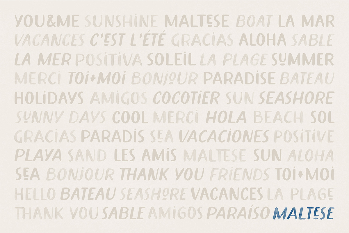 Maltese SVG Watercolor Font, a Handwritten Font by The Paper Town (Photo 15 of 16)