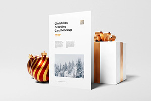 Christmas Card Mockup, an Advertising Mockup by zpackcreative