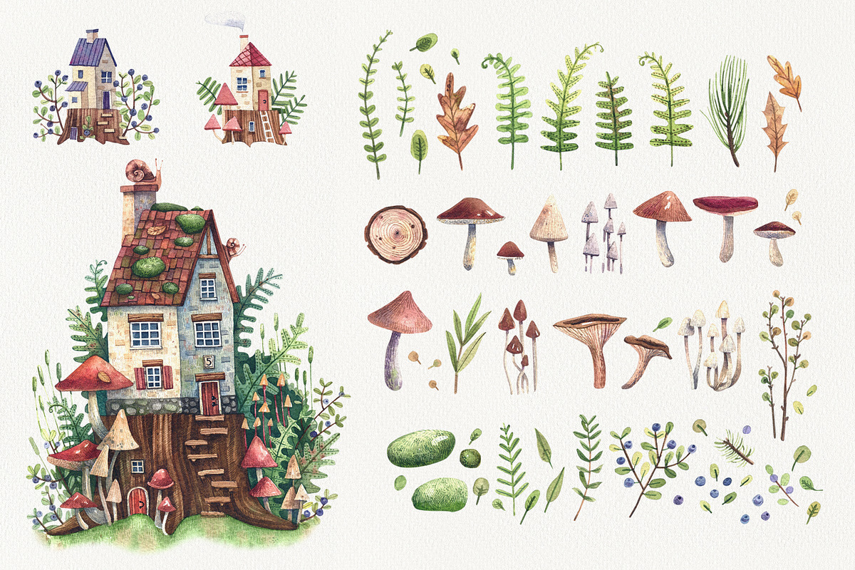 Forest Secrets, an Illustration by Watercolor by Tonia Tkach (Photo 2 of 7)