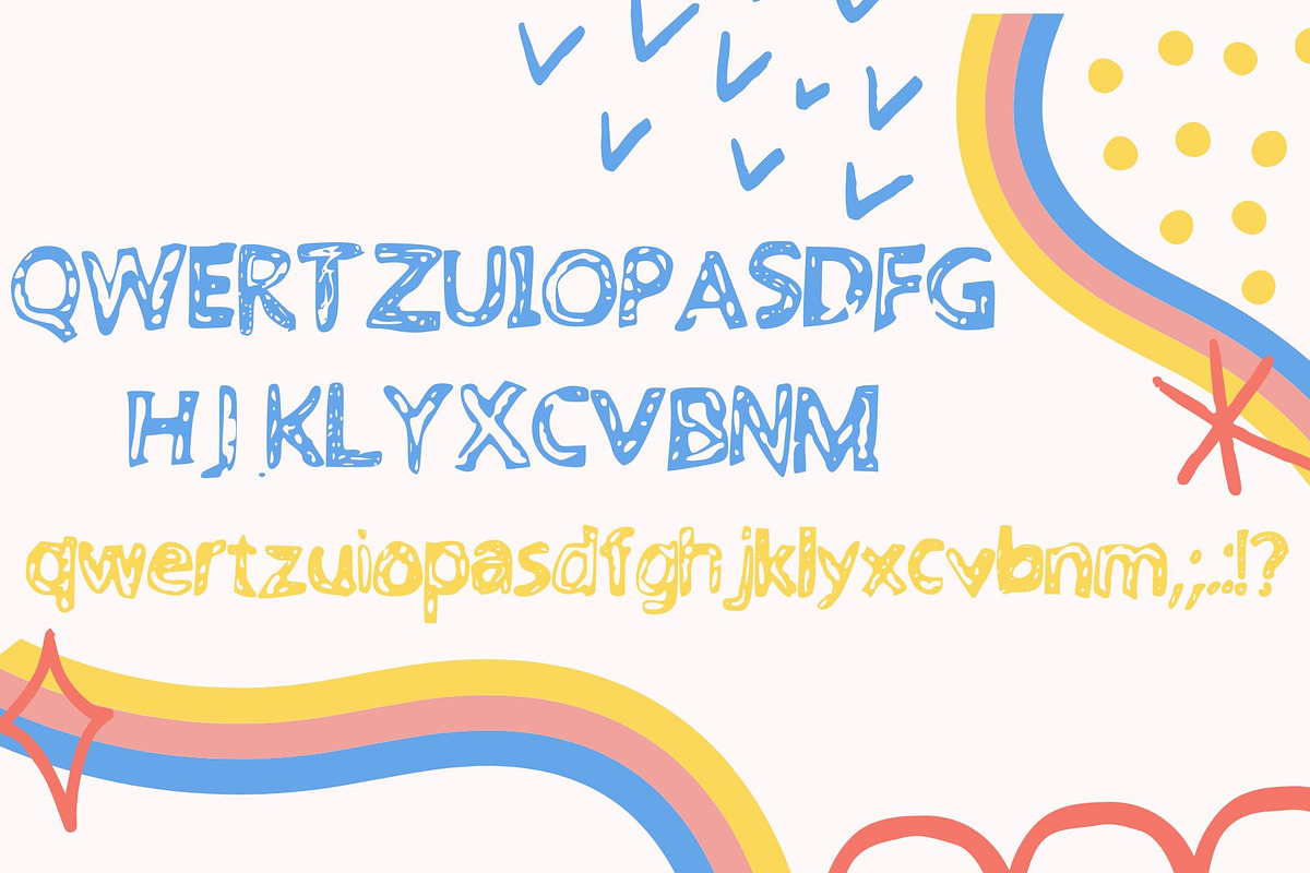 Handwritten children pencil writing, a Font by design by makra (Photo 2 of 2)