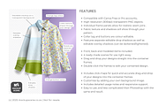 Ladies Linen Blouse Cava Mockup, a Shirt Mockup by Mockup Scene (Thumbnail 2 of 10)