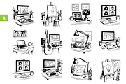 Creative Workspace Set, an Object Graphic by RT Studio (Thumbnail 1 of 4)