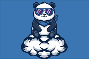 Cool Panda Mascot Logo, an Animal Illustration by Izdihaar_Studio