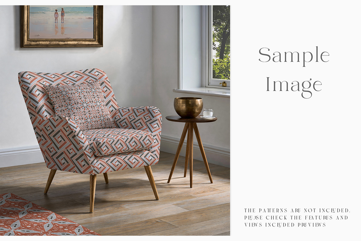 Armchair Upholstery Mockup, a Household Mockup by mock-ups (Photo 4 of 13)