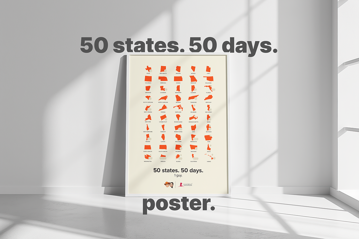 50 states. 50 days. poster., a Graphic by RGB.Shop (Photo 1 of 3)