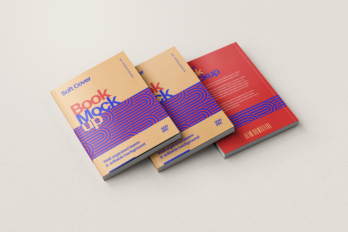 Book Cover Mockup Set, a Books & Magazine Mockup by mockupatelier (Photo 6 of 9)