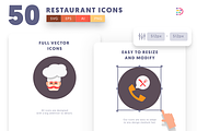 50 Restaurant Icons, an Icon by Dighital (Thumbnail 7 of 10)