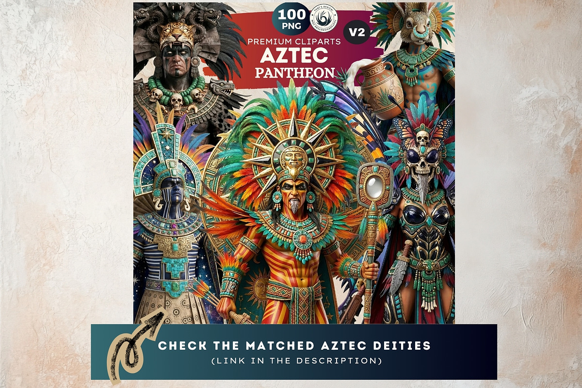 Aztec Backdrops Mythology Papers, a Background Graphic by ThatsDesignArt (Photo 12 of 14)
