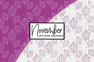 November Pattern Brushes Procreate