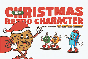 Retro Christmas Illustration