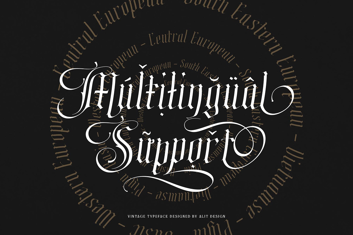 Remboland Typeface, a Blackletter Font by alit design (Photo 14 of 15)