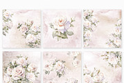Lace and roses Digital Paper, a Background Graphic by Colibri Watercolor (Thumbnail 3 of 5)