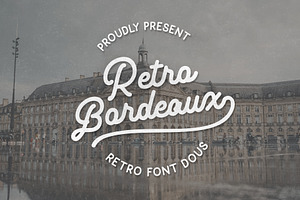 Retro Bordeaux Duos (PreLogo Design), a Sans Serif Font by Typenations