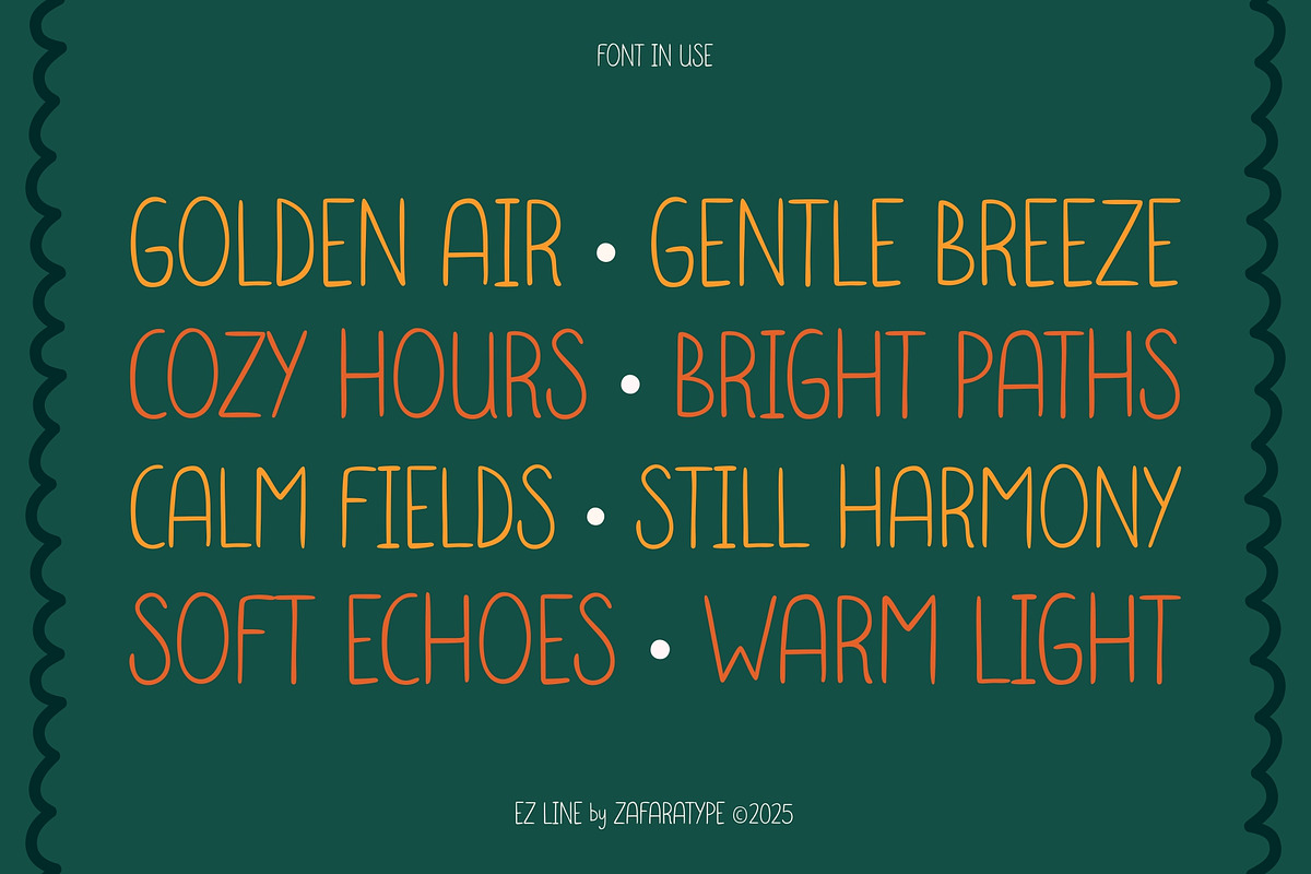 EZ Emberlyn, a Handwritten Font by Zafara Studios (Photo 5 of 6)