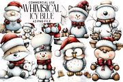 Whimsical Icy Blue Christmas Bundle, an Illustration by Daily.Designs (Thumbnail 1 of 5)