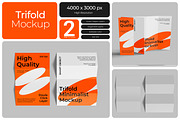 Trifold Minimalist Mockup, an Advertising Mockup by Bartama Graphic (Thumbnail 1 of 3)