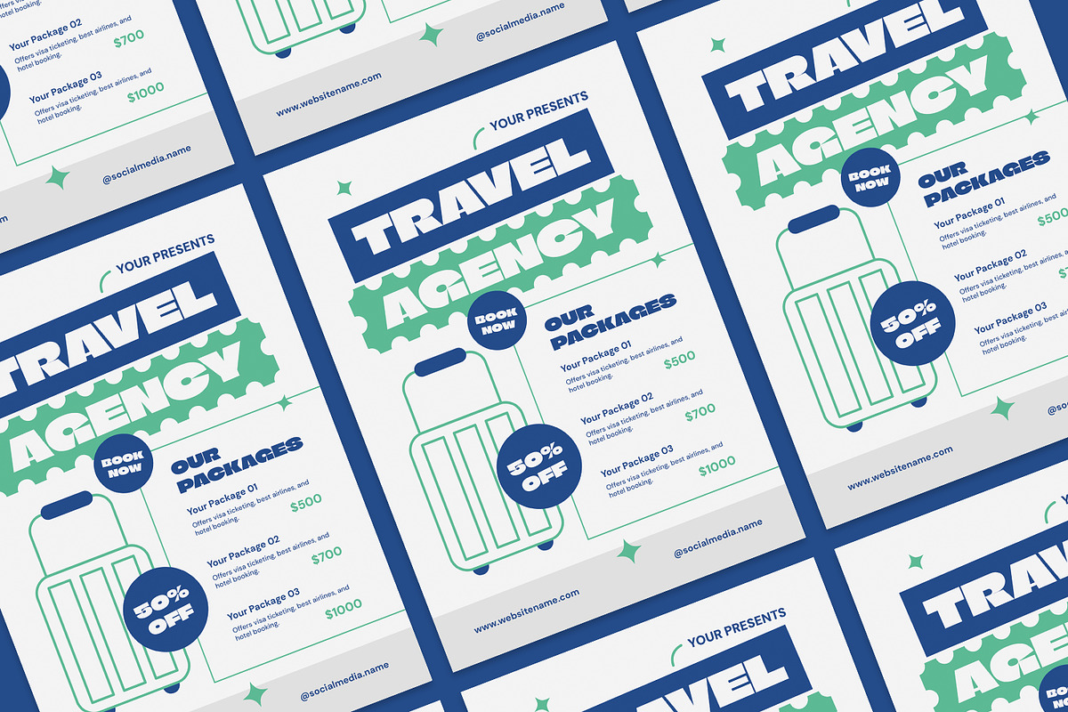 Travel Agency - Flyer, a Print Template by Izdihaar_Studio (Photo 2 of 3)