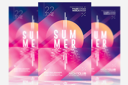 Minimal Summer - Flyer Template, a Poster Template by Rome B Creation