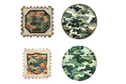 Camo Patches Sublimation PNG Bundle, an Illustration by SinaCreation (Thumbnail 5 of 7)